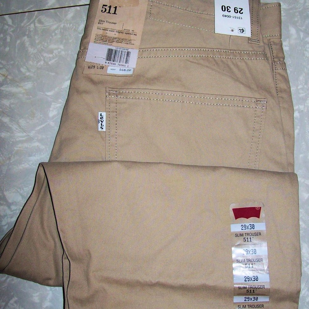 Levi 511 slim fit tan Men's trousers